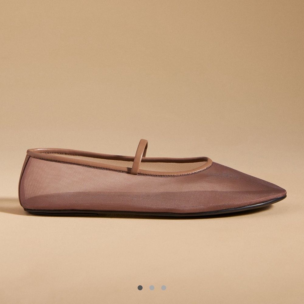 Jeffrey Campbell Brown Mesh Flats